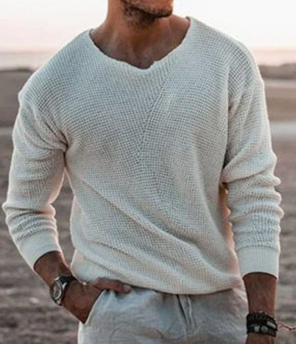 Relaxed Fit Long-Sleeve Jumper - Tim