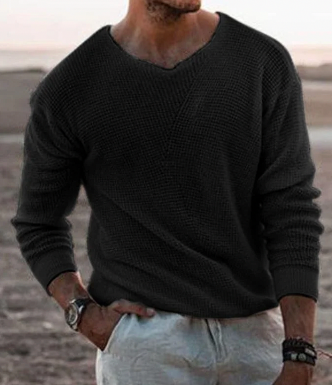 Relaxed Fit Long-Sleeve Jumper - Tim