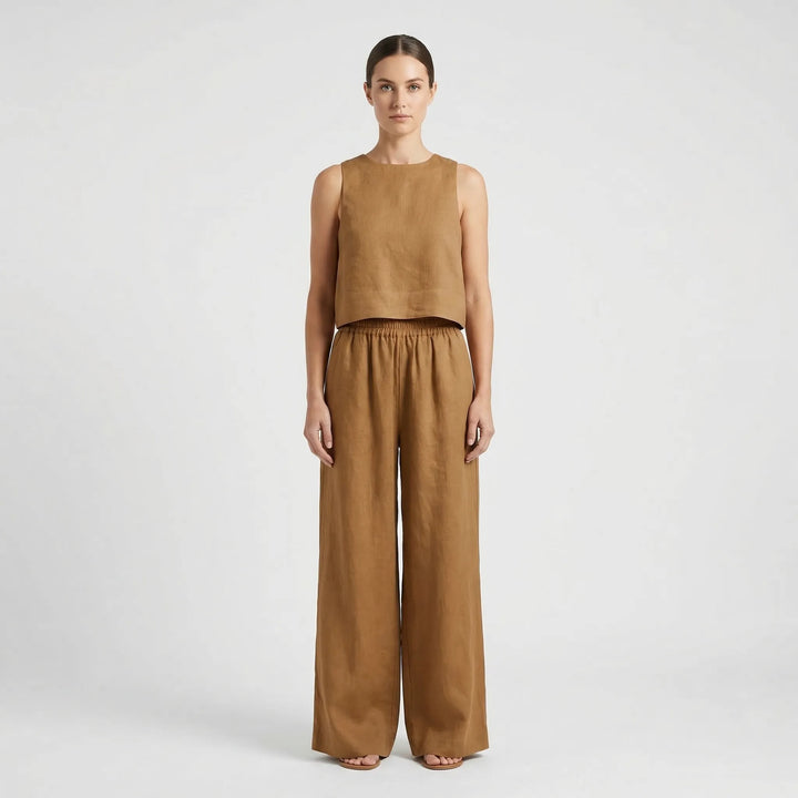 Relaxed Fit Matching Top And Trouser Set - Gina