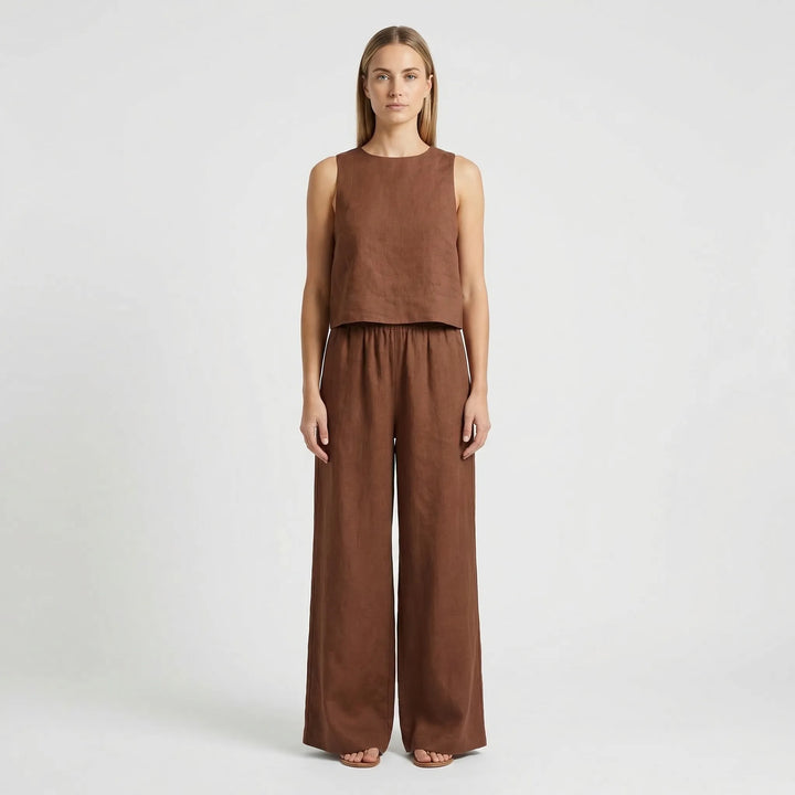 Relaxed Fit Matching Top And Trouser Set - Gina