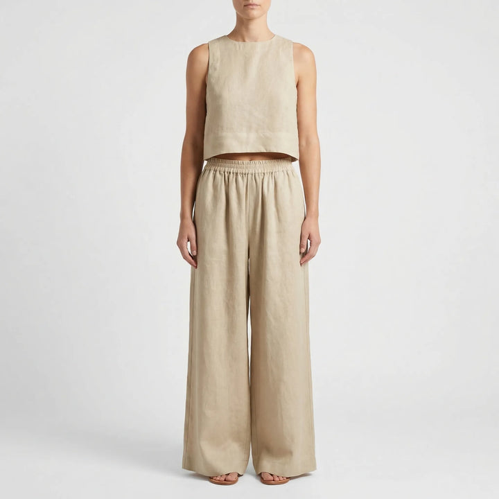 Relaxed Fit Matching Top And Trouser Set - Gina