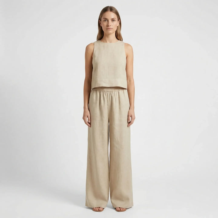 Relaxed Fit Matching Top And Trouser Set - Gina
