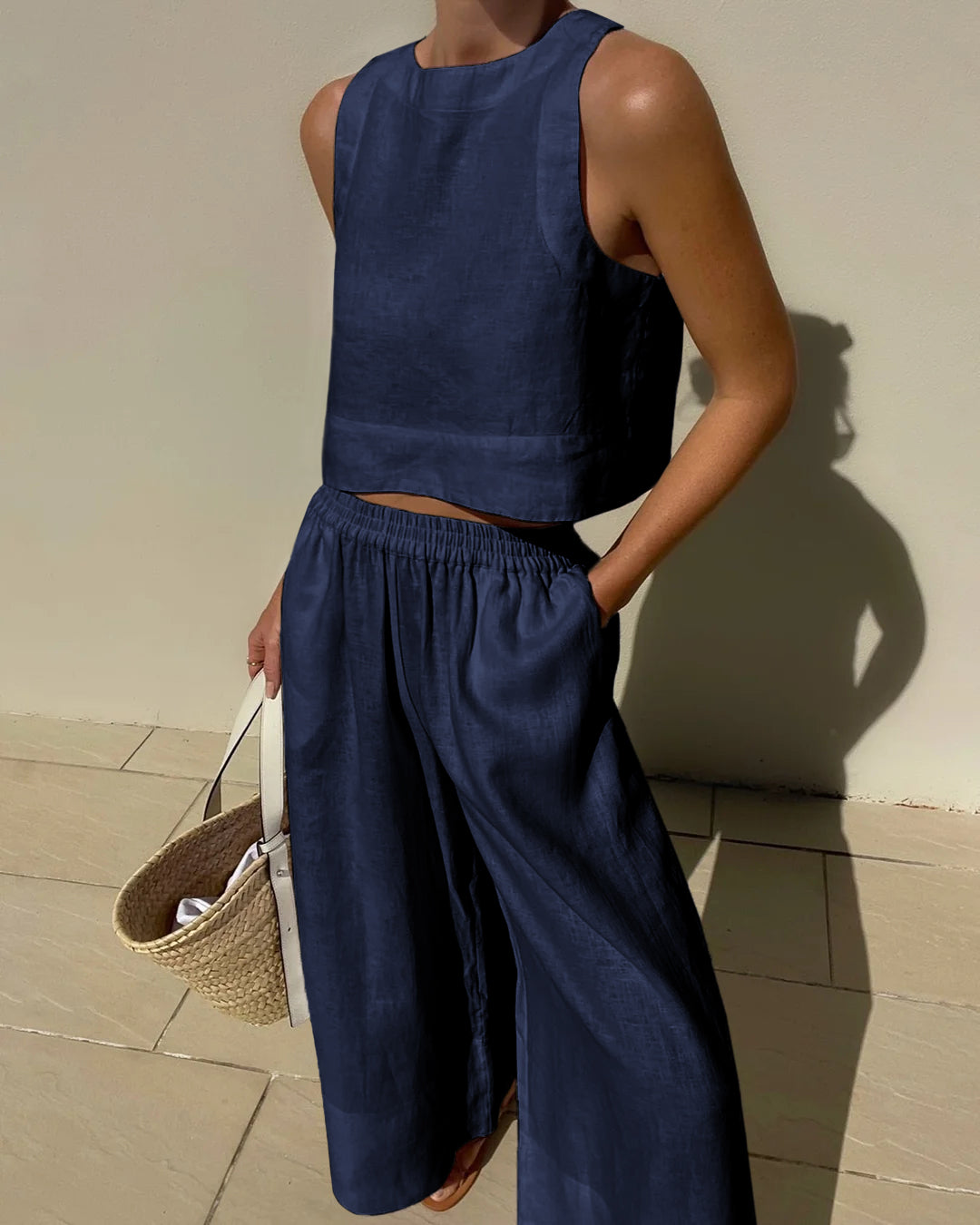 Relaxed Fit Matching Top And Trouser Set - Gina