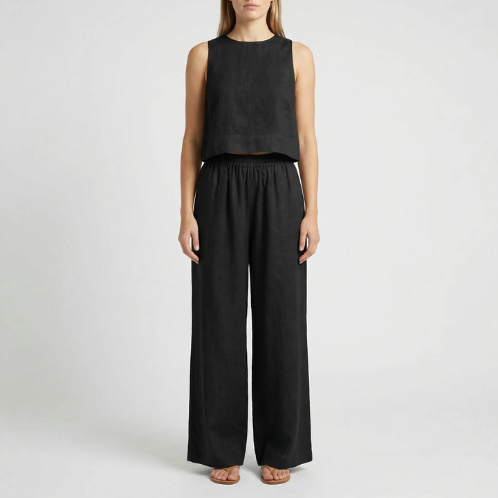 Relaxed Fit Matching Top And Trouser Set - Gina