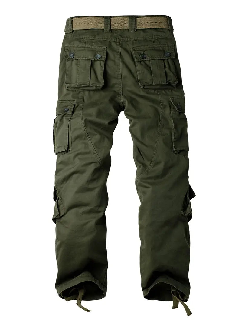 Relaxed Fit Multi-Pocket Cargo Trousers - Shane