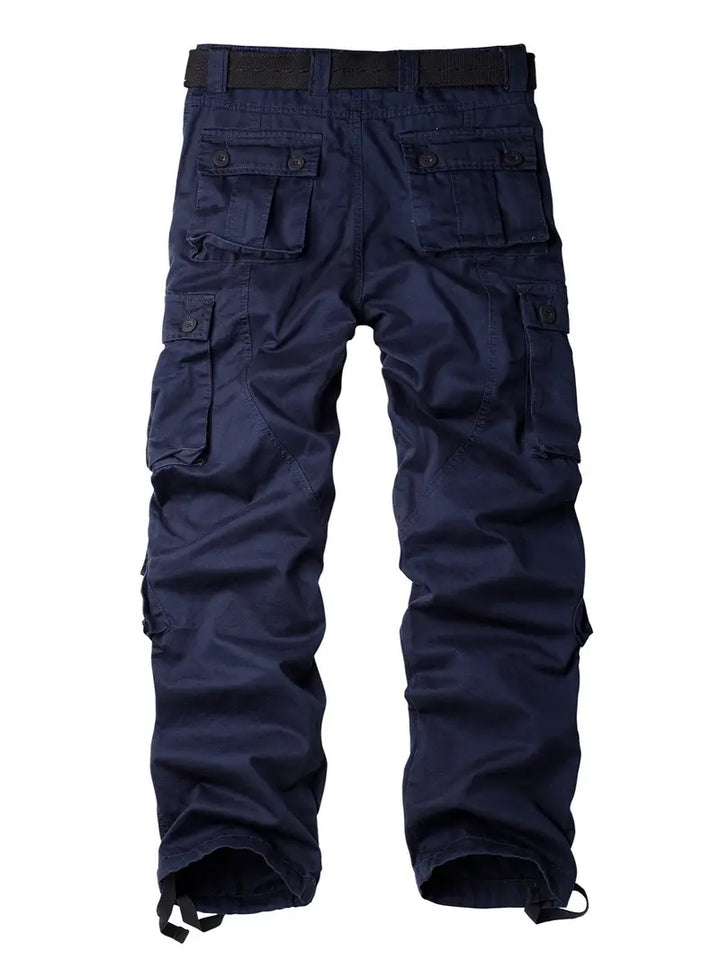Relaxed Fit Multi-Pocket Cargo Trousers - Shane