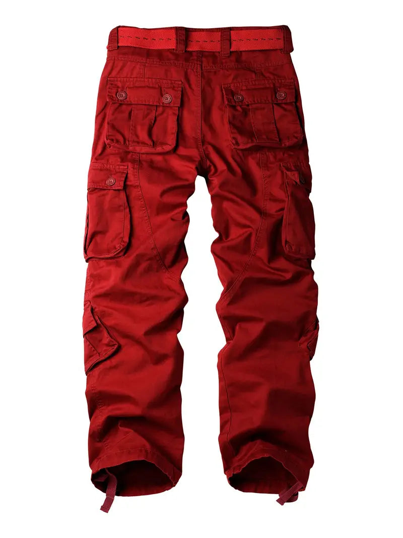 Relaxed Fit Multi-Pocket Cargo Trousers - Shane