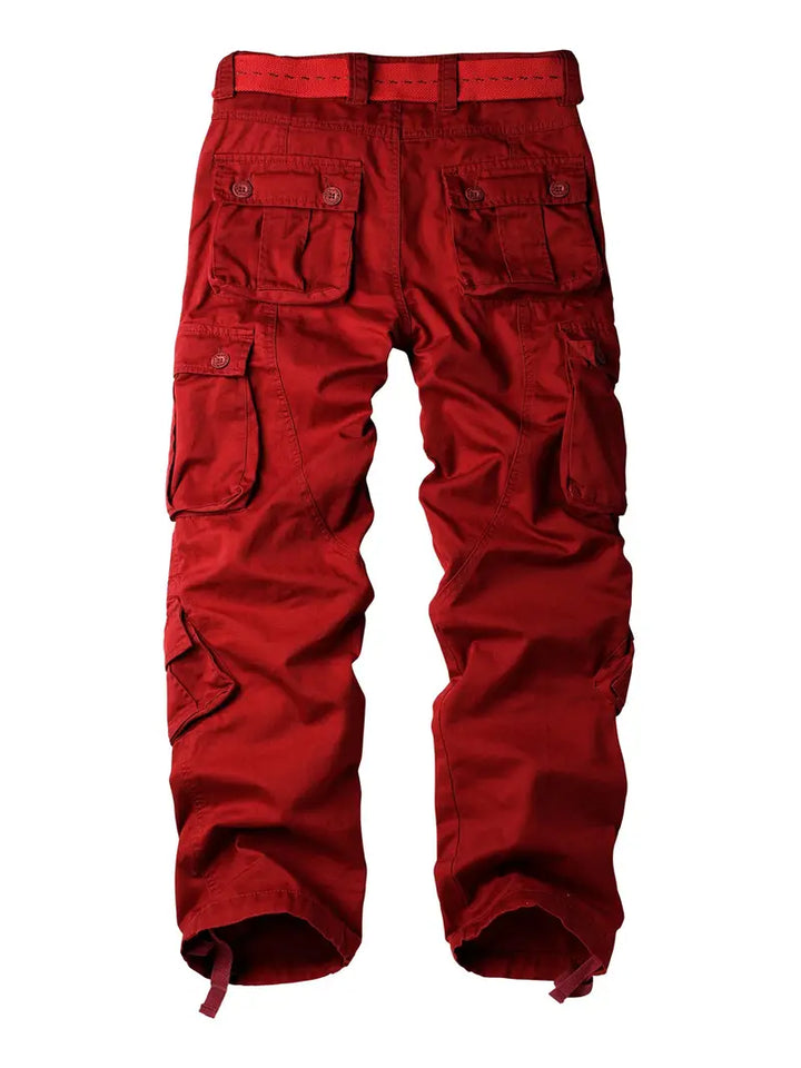 Relaxed Fit Multi-Pocket Cargo Trousers - Shane