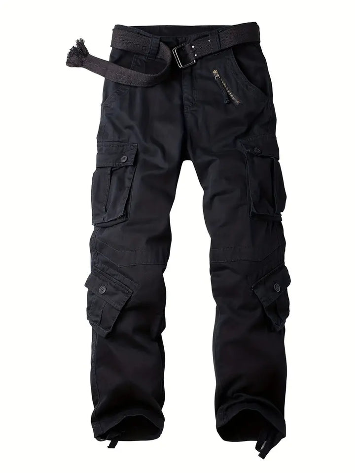 Relaxed Fit Multi-Pocket Cargo Trousers - Shane