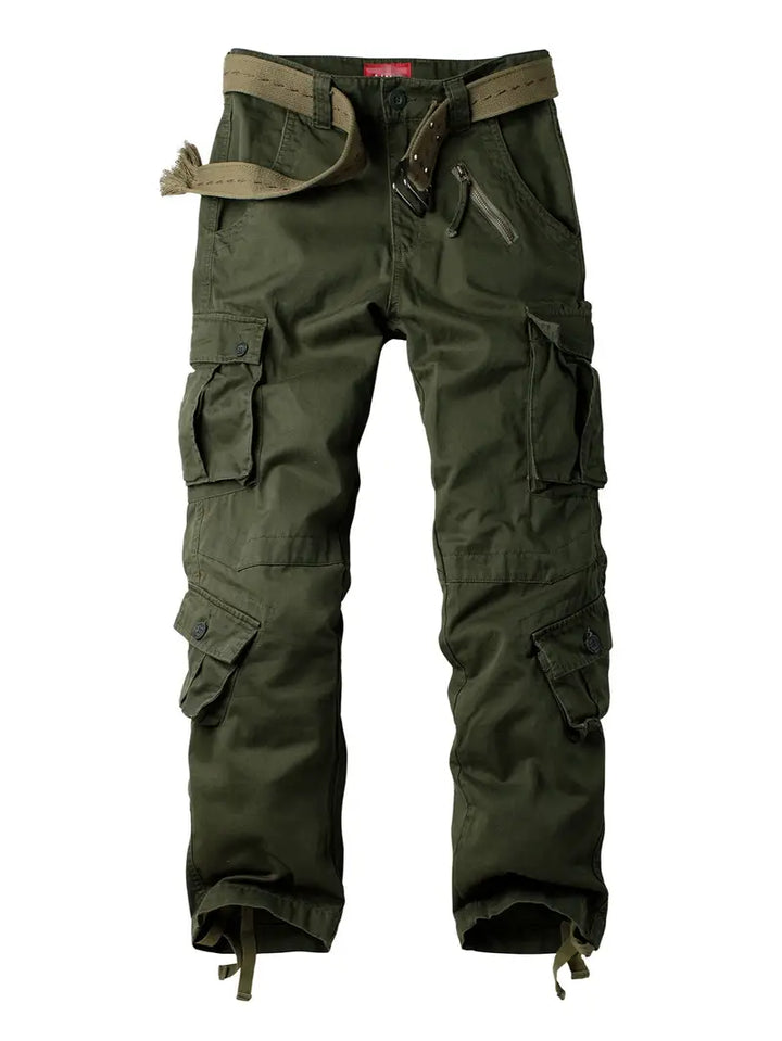 Relaxed Fit Multi-Pocket Cargo Trousers - Shane