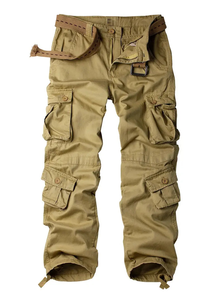 Relaxed Fit Multi-Pocket Cargo Trousers - Shane