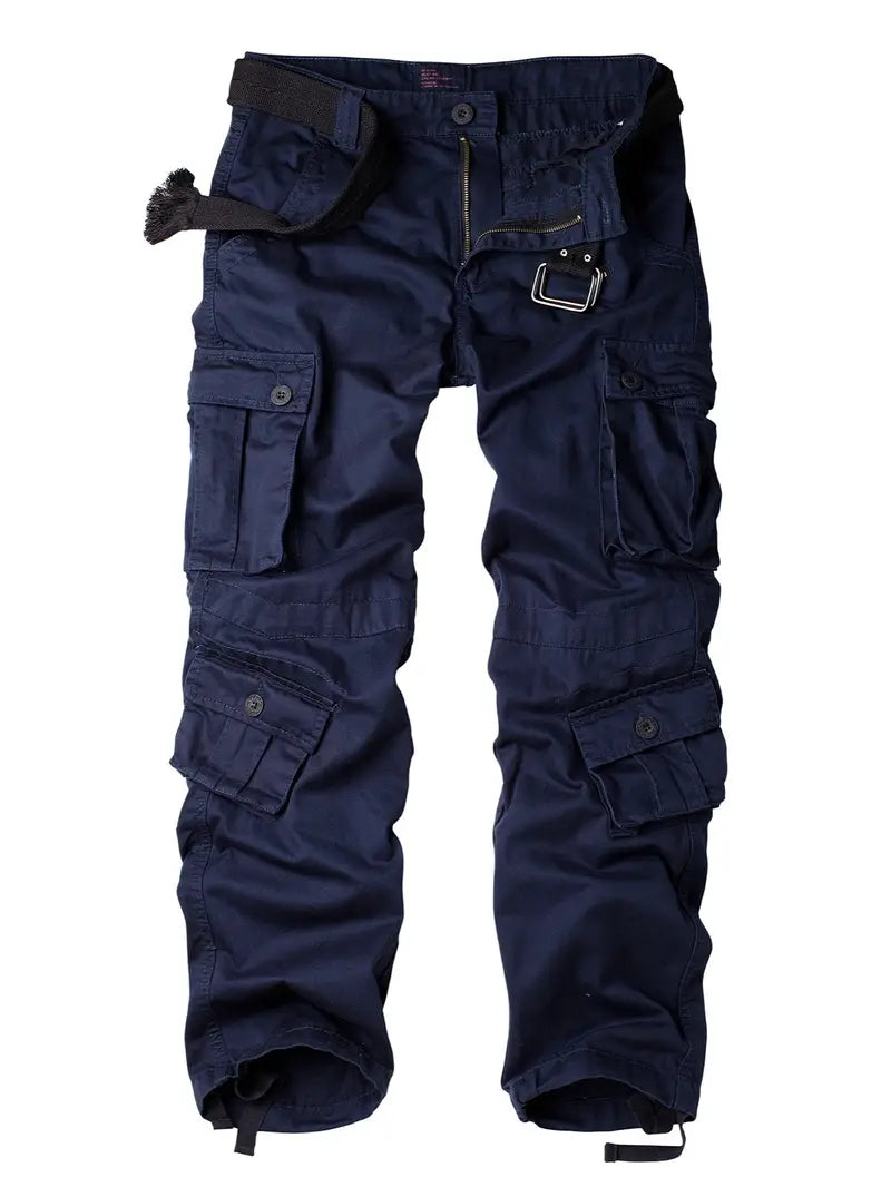 Relaxed Fit Multi-Pocket Cargo Trousers - Shane