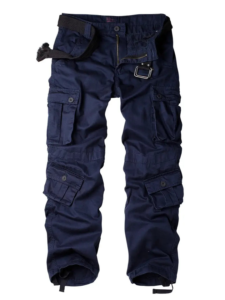 Relaxed Fit Multi-Pocket Cargo Trousers - Shane