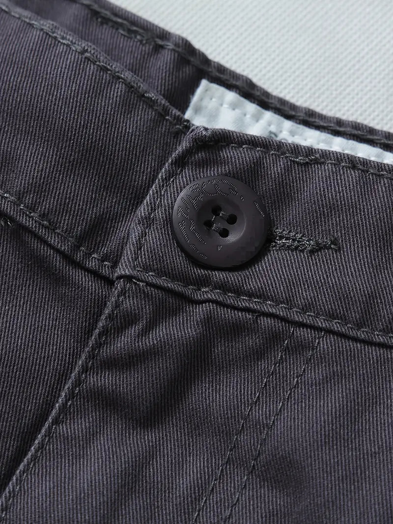 Relaxed Fit Multi-Pocket Cargo Trousers - Shane