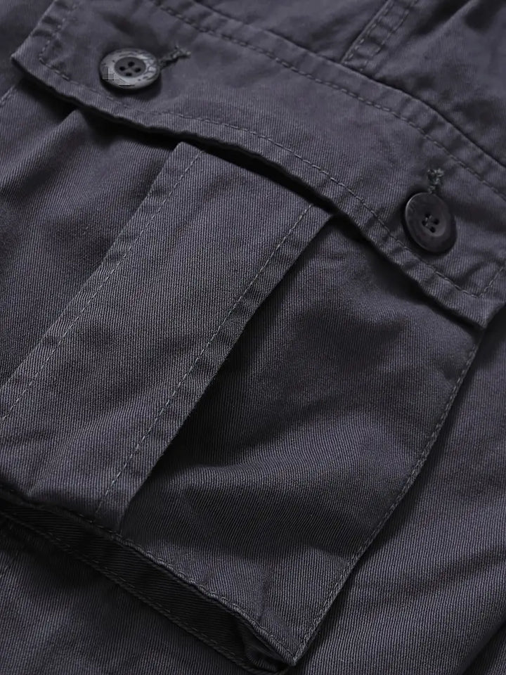 Relaxed Fit Multi-Pocket Cargo Trousers - Shane