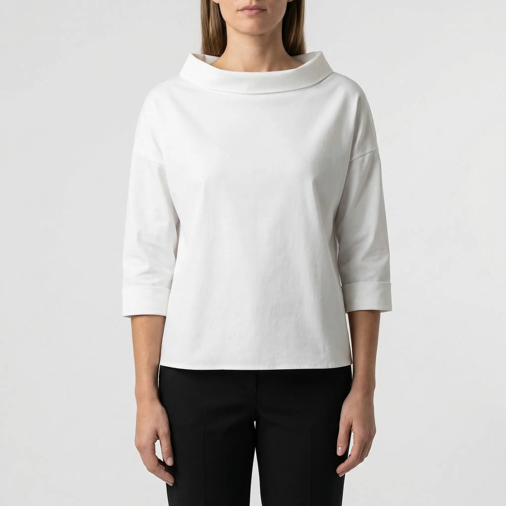 Relaxed Fit Roll-Neck Women's Top - Joanne