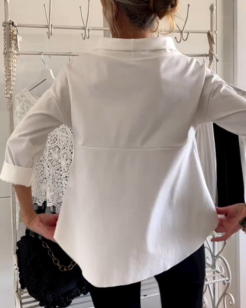 Relaxed Fit Roll-Neck Women's Top - Joanne