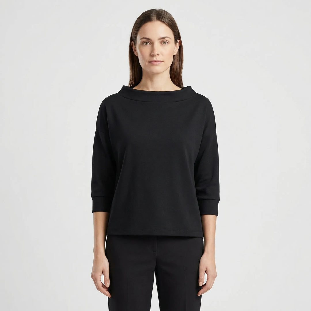 Relaxed Fit Roll-Neck Women's Top - Joanne