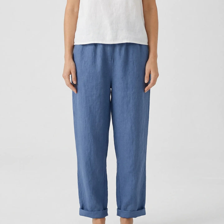 Relaxed Fit Tapered Trousers With Side Pockets - Agnes