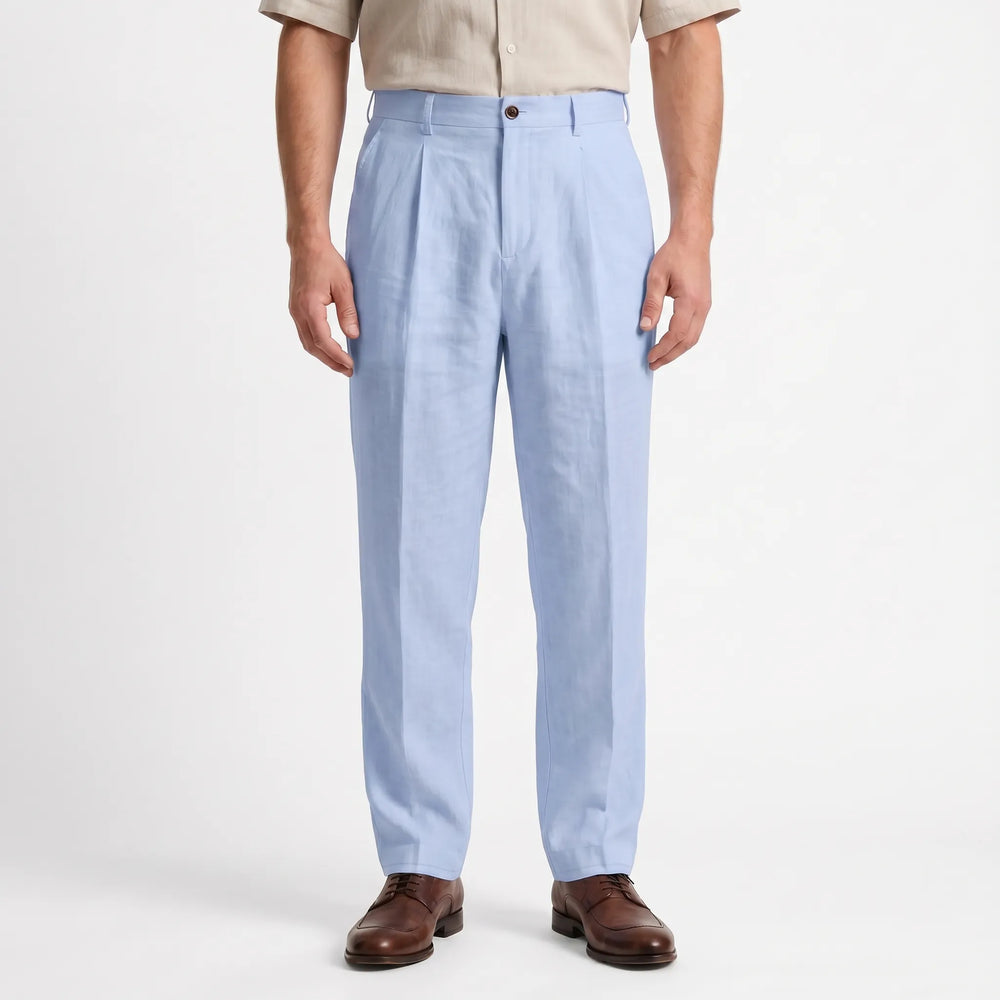 Relaxed Straight Leg Trousers -  Brent