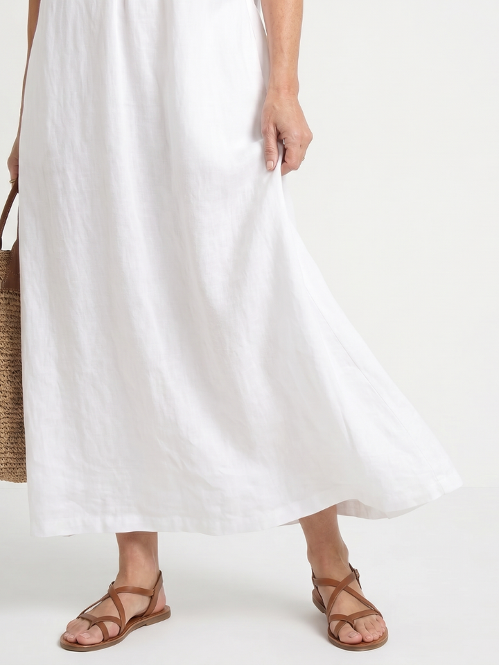 Relaxed V-Neck Summer Dress - Danielle