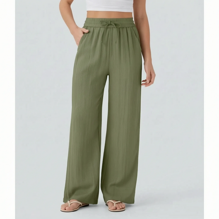 Relaxed Wide-Leg Casual Trousers - Julie