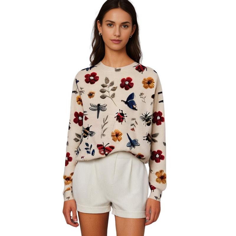 Vrolijke Damestrui met Bloemenprint - Fleur