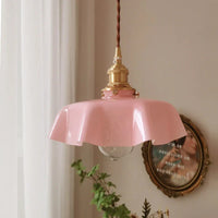 Franse mosiężna lampa wisząca - BrassChic