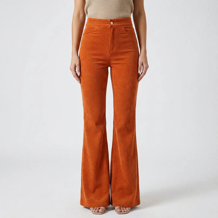 Retro-Inspired Flared Women's Trousers - Kristin