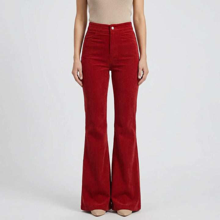Retro-Inspired Flared Women's Trousers - Kristin
