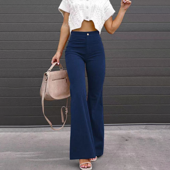 Retro-Inspired Flared Women's Trousers - Kristin
