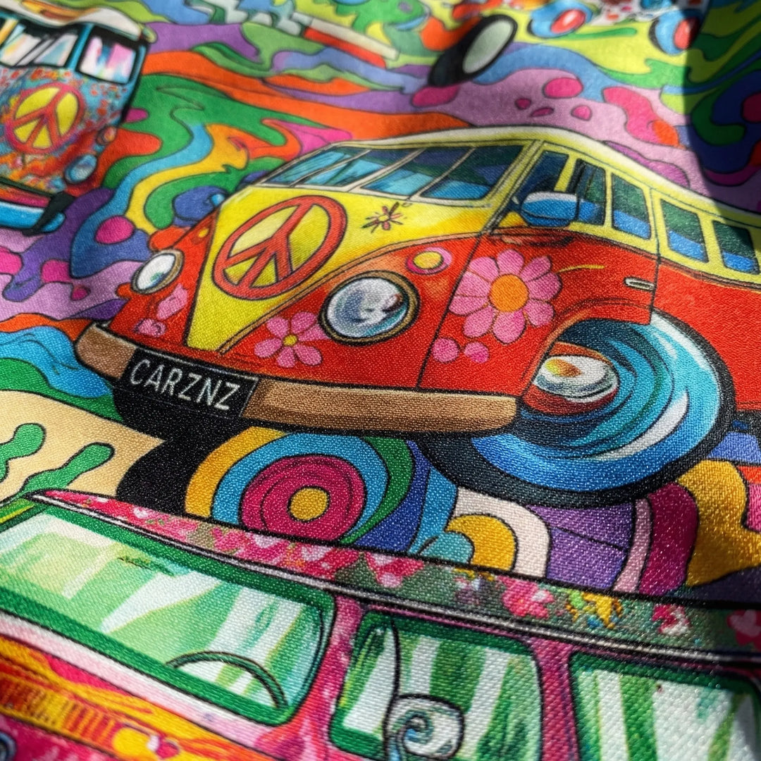Retro Print Drawstring Swim Shorts - Caleb