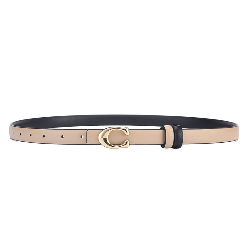 Reversible Slim C-Buckle Belt - Marjorie
