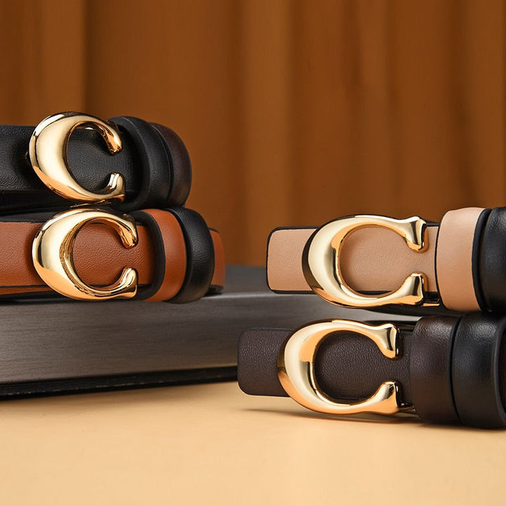 Reversible Slim C-Buckle Belt - Marjorie
