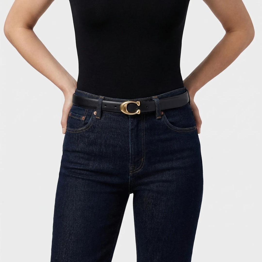 Reversible Slim C-Buckle Belt - Marjorie