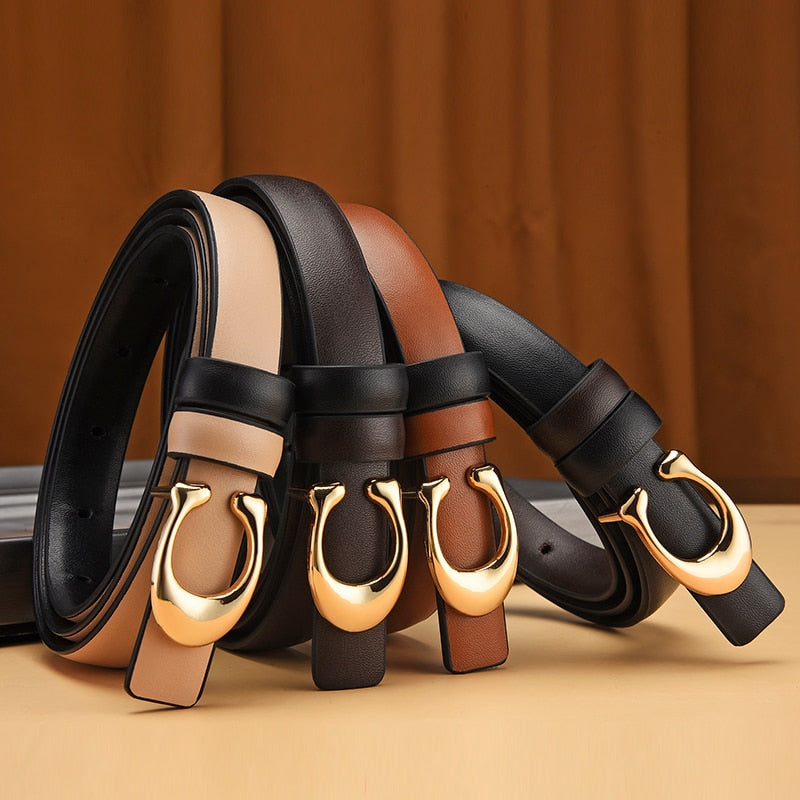 Reversible Slim C-Buckle Belt - Marjorie