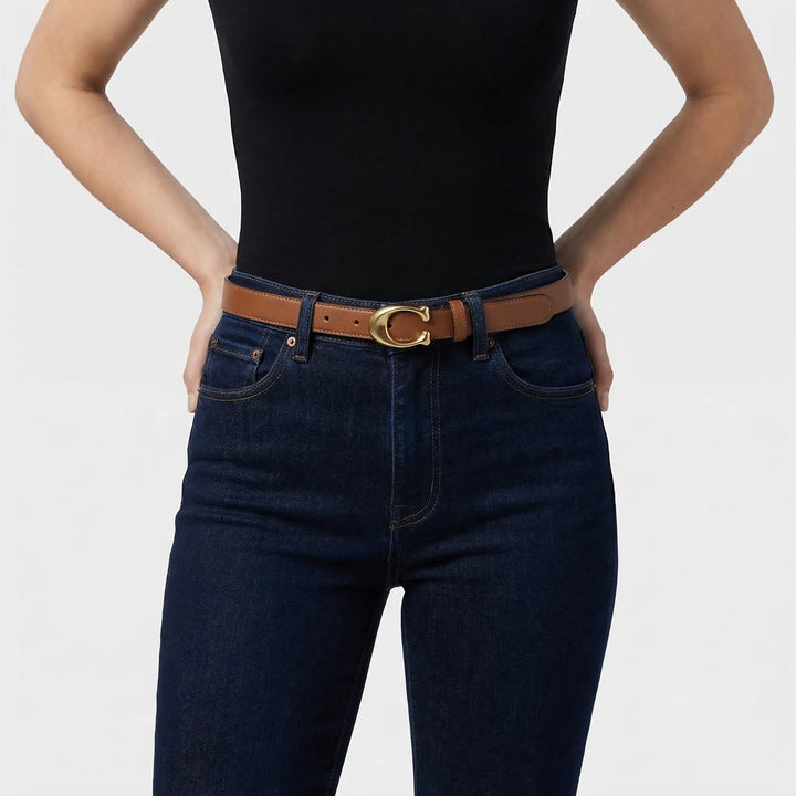 Reversible Slim C-Buckle Belt - Marjorie