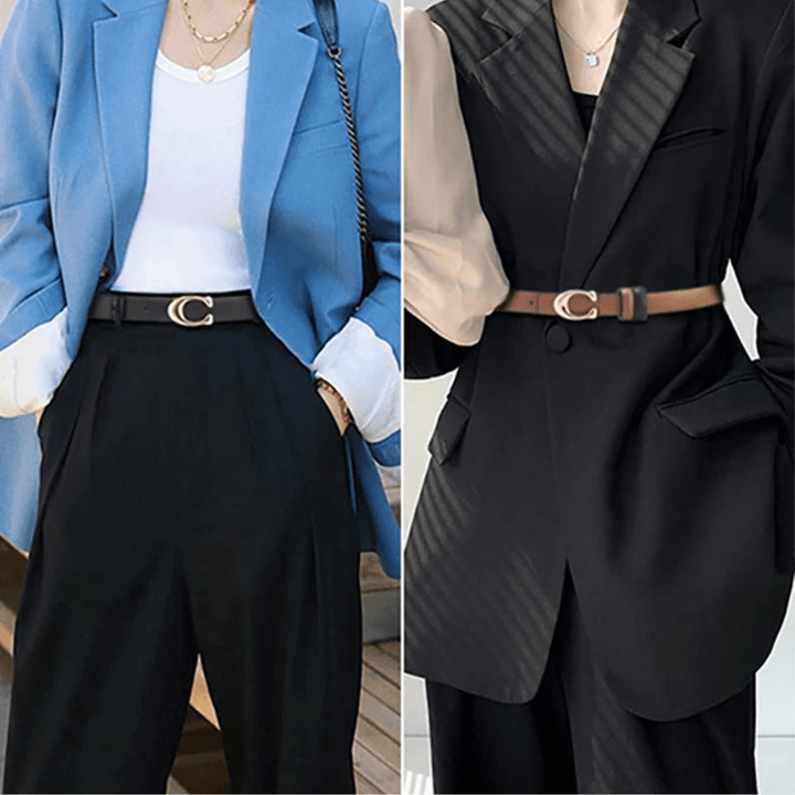 Reversible Slim C-Buckle Belt - Marjorie