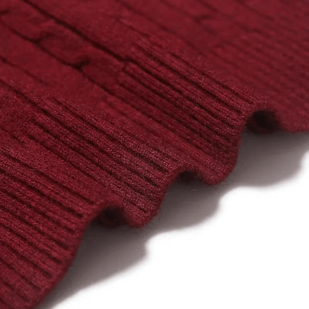 Ribbed Roll-Neck Men's Knitwear - Nicolas