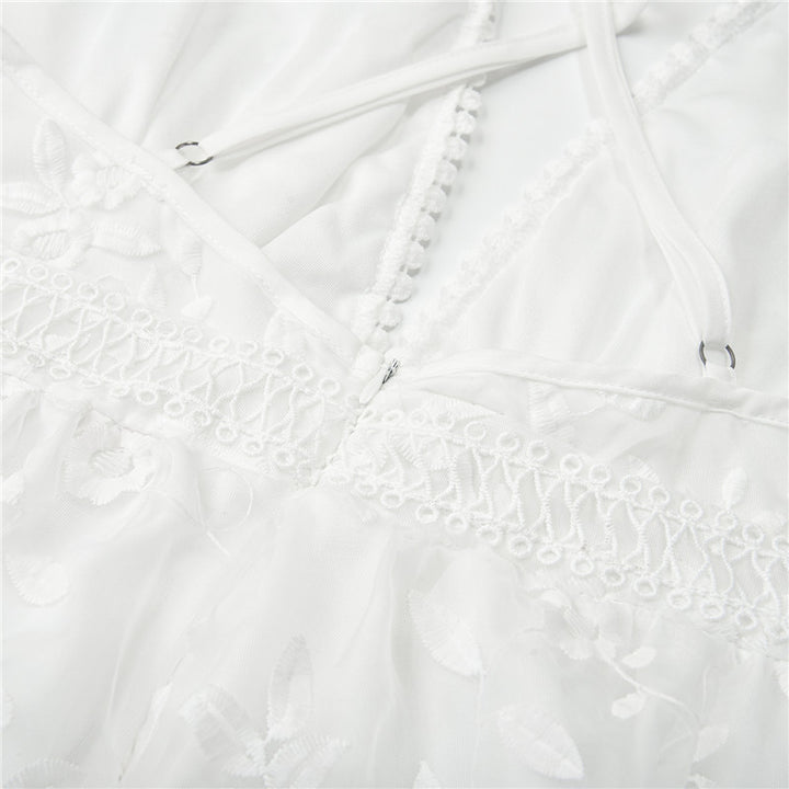 Sammy Jackson™Reina Romantische Jurk | Een elegante, witte zomerjurk