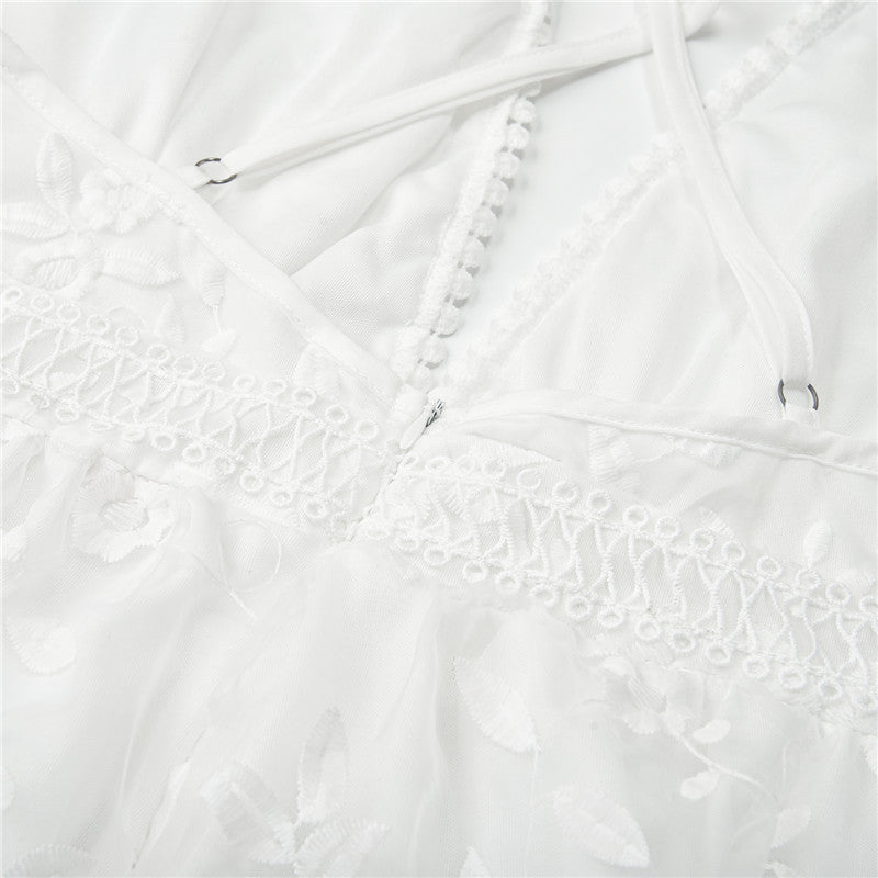 Sammy Jackson™Reina Romantische Jurk | Een elegante, witte zomerjurk