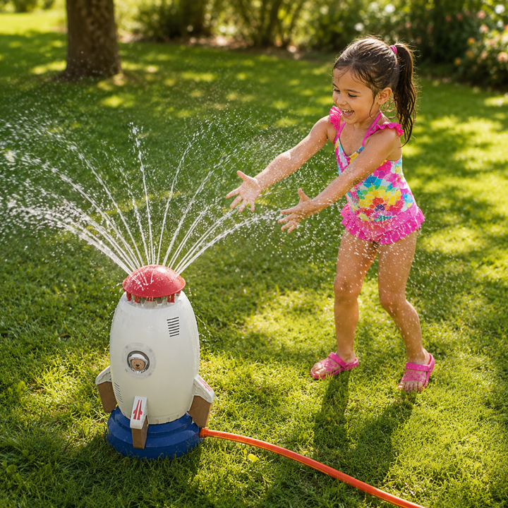 Rocket-Shaped Water Sprinkler - AquaRocket