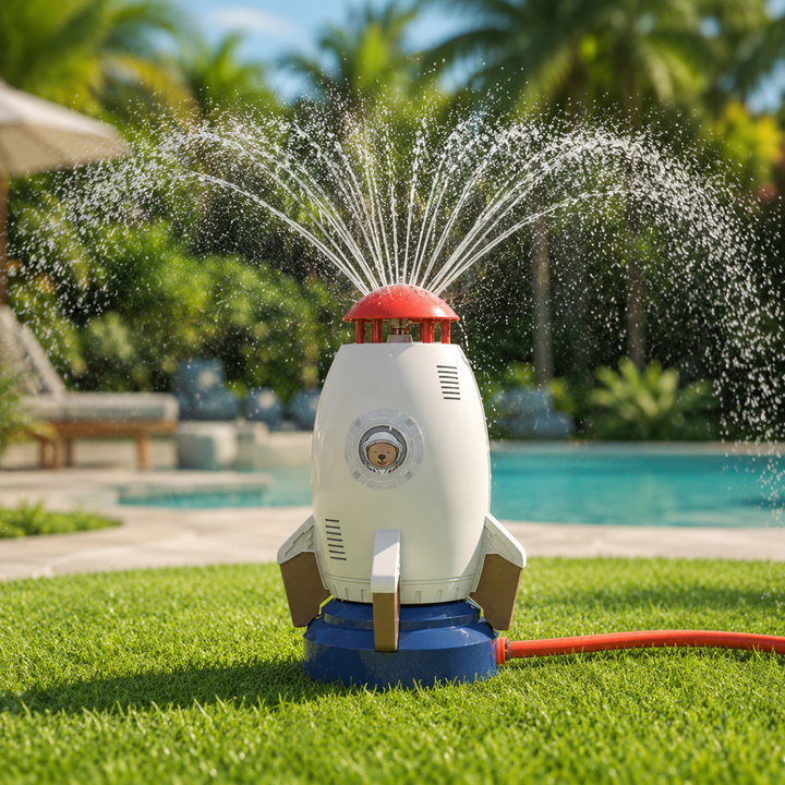 Rocket-Shaped Water Sprinkler - AquaRocket