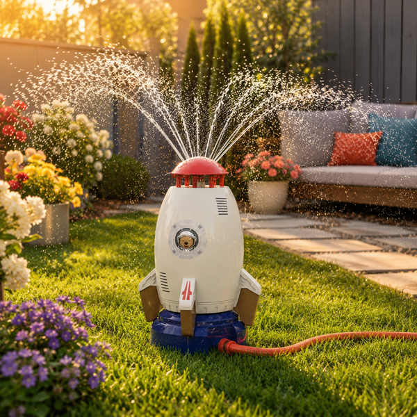 Rocket-Shaped Water Sprinkler - AquaRocket