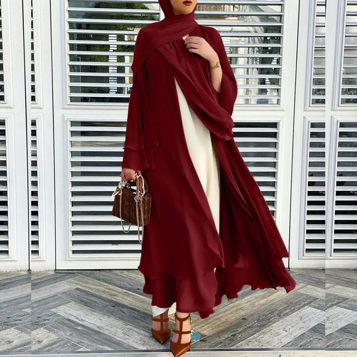Sammy Jackson™ Open Amina Abaya with Hijab | A beautiful & airy abaya