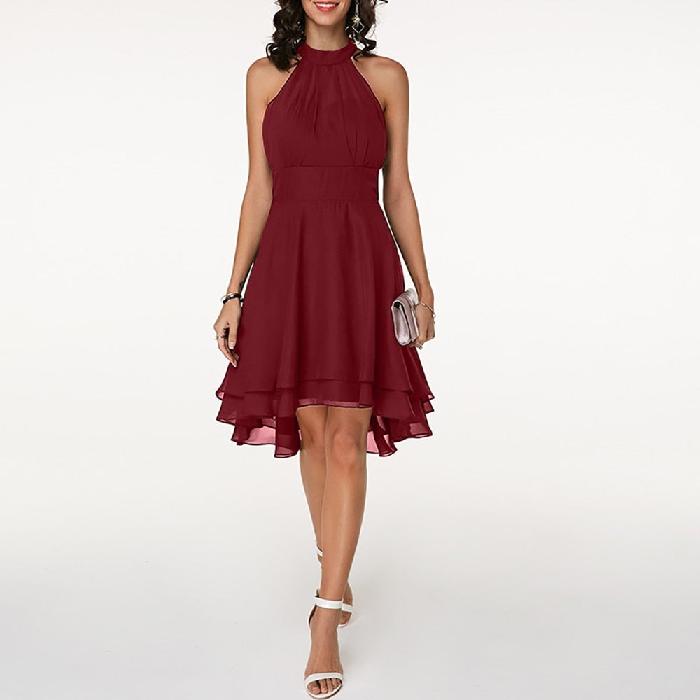 Romantic Occasion Dress With Layered Frills - Gertrude