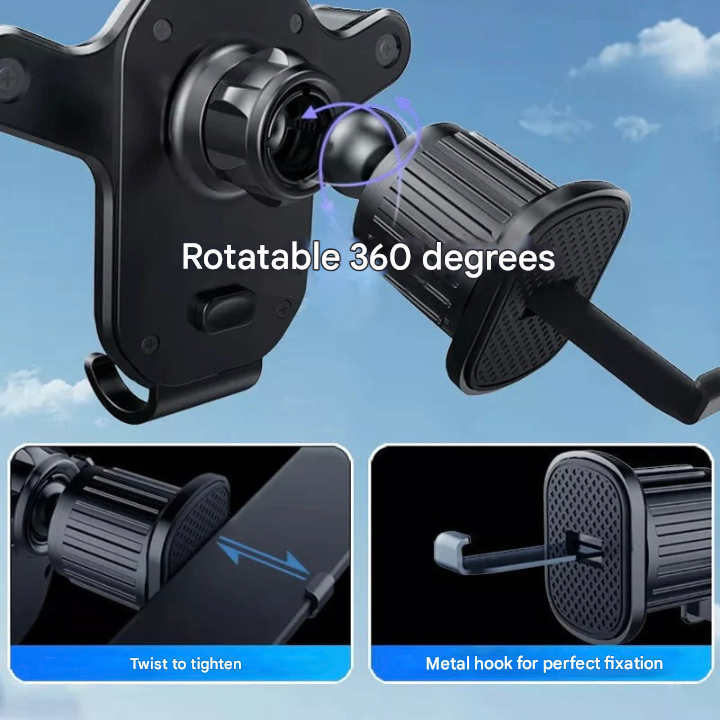 Universal Car Phone Holder with Vent Clip – Griponix