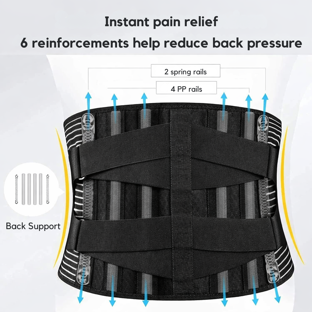 Lumbar Support Belt | 360-Degree Back Stabilization 5