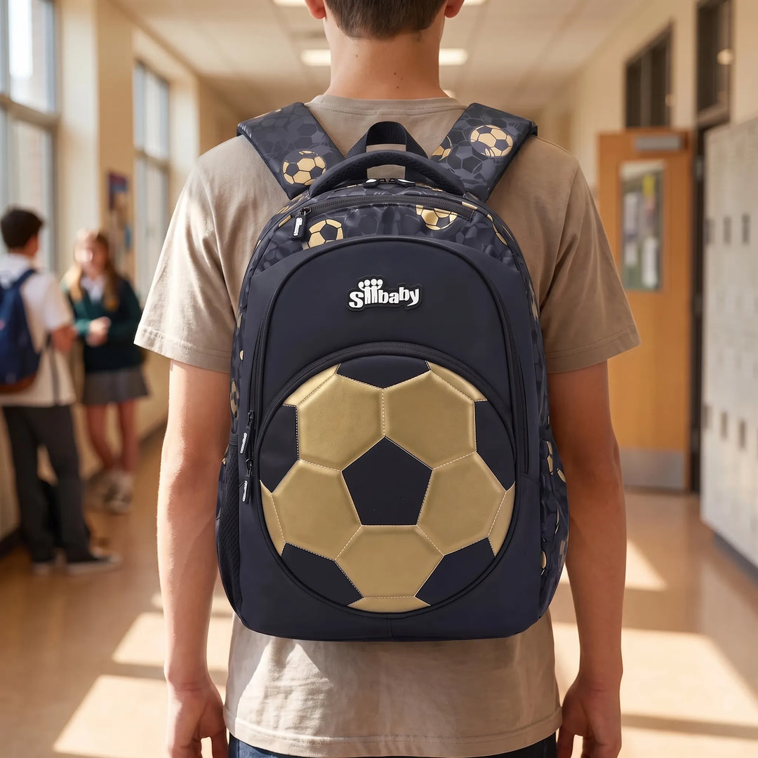 Rugzak Jongen Met Voetbalthema Voor School - Kiddix