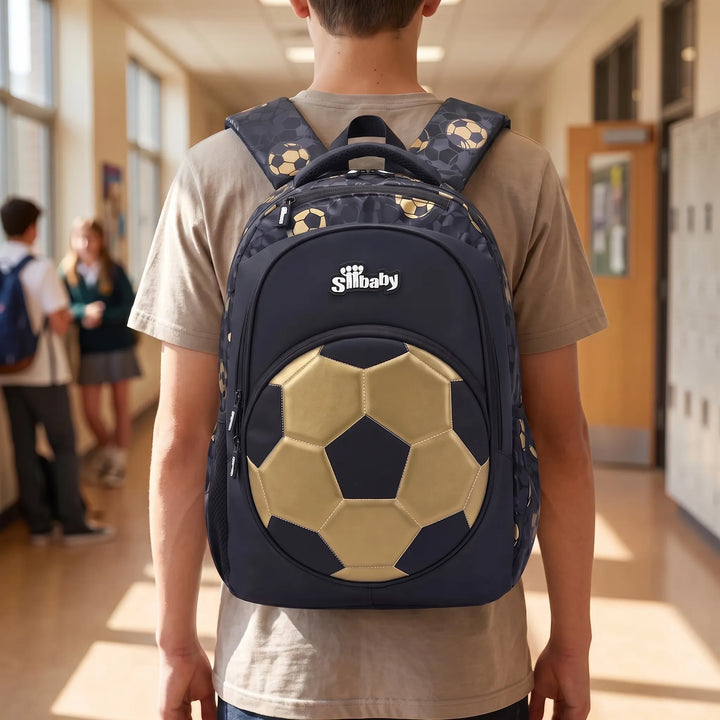 Rugzak Jongen Met Voetbalthema Voor School - Kiddix